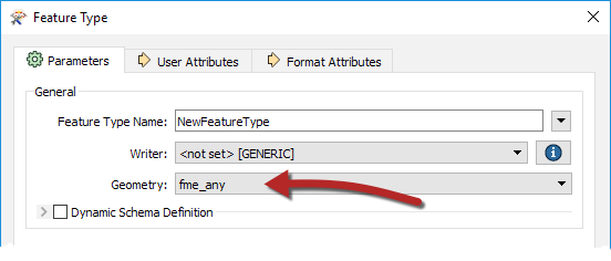 Using fme_any for Geometry
